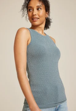 Maurices Tanks & Camis-Rhinestone Embellished Tank Top