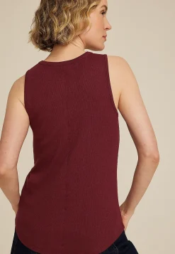 Maurices Tanks & Camis-Ribbed Henley Tank Top