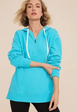 Maurices Sweatshirts-Ribbed Knit Hoodie