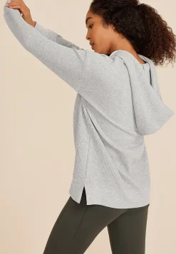 Maurices Sweatshirts-Ribbed Knit Hoodie