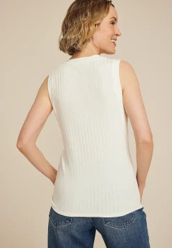 Maurices Tanks & Camis-Ribbed Side Gusset Tank Top