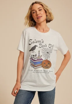 Maurices Tees|Graphics-Salems Book Club Oversized Fit Graphic Tee