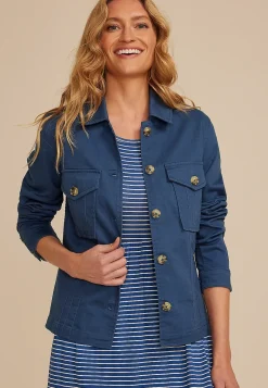 Maurices Jackets-Seamed Twill Jacket