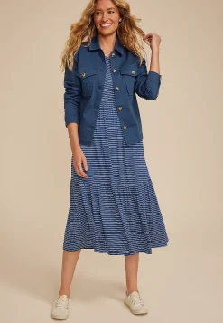 Maurices Jackets-Seamed Twill Jacket