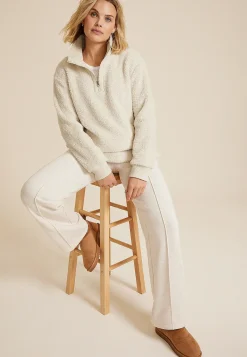 Maurices Sweatshirts-Sherpa Pullover Sweatshirt