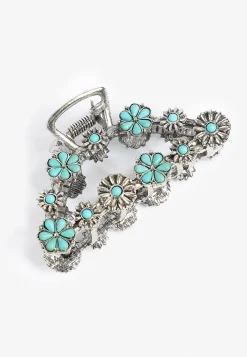 Maurices Hats & Hair Accessories-And Turquoise Western Metal Claw Hair Clip