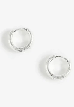 Maurices Earrings-Brushed Huggie Hoop Earrings