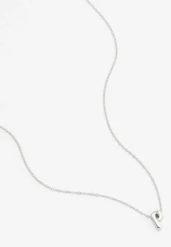 Maurices Necklaces-Silver Bubble Initial endant Necklace