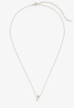 Maurices Necklaces-Silver Bubble Initial endant Necklace