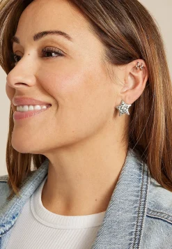 Maurices Earrings|Matching Sets-Hammered Star Earrings
