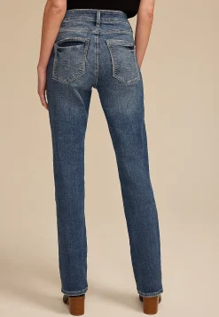 Maurices Bootcut Jeans|Curvy Fit-Silver Jeans Co.® Avery Curvy High Rise Border Stitch Slim Boot Jean