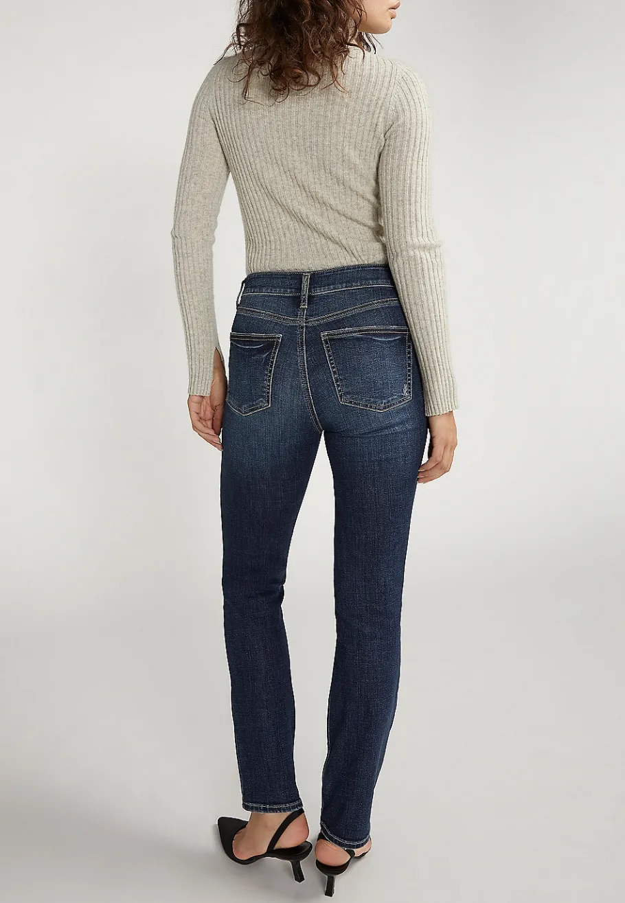 Maurices Straight Jeans|Curvy Fit-Silver Jeans Co.® Avery Curvy High Rise Luxe Stretch Straight Jean