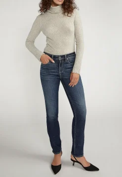 Maurices Straight Jeans|Curvy Fit-Silver Jeans Co.® Avery Curvy High Rise Luxe Stretch Straight Jean