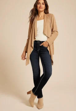 Maurices Straight Jeans|Straight Jeans-Silver Jeans Co.® Dark Suki Curvy Mid Rise Luxe Stretch Straight Jean