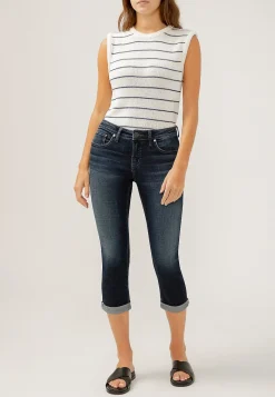Maurices Crops & Capris|Crops & Capris-Silver Jeans Co.® Elyse Mid Rise Luxe Stretch Rolled Hem Capri
