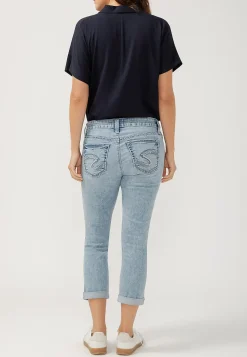 Maurices Crops & Capris|Crops & Capris-Silver Jeans Co.® Elyse Mid Rise Vintage Thick Stitch Capri