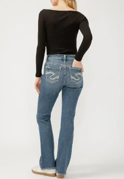 Maurices Bootcut Jeans|Curvy Fit-Silver Jeans Co.® Elyse Vintage Thick Stitch Mid Rise Bootcut Jean