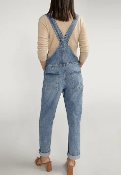 Maurices Straight Jeans|Straight Jeans-Silver Jeans Co.® Low Stretch Baggy Cuffed Hem Straight Overalls