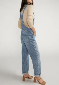Maurices Straight Jeans|Straight Jeans-Silver Jeans Co.® Low Stretch Baggy Cuffed Hem Straight Overalls