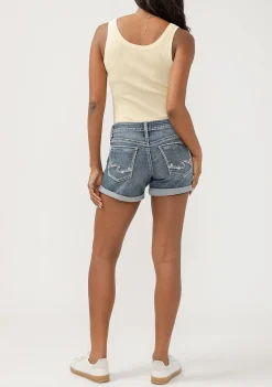 Maurices Shorts|Jean Shorts-Silver Jeans Co.® Mid Rise Luxe Stretch Americana 4.5in Boyfriend Short