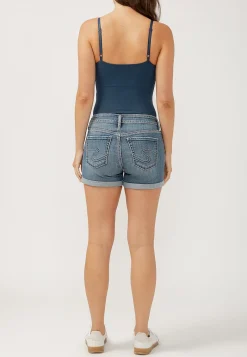 Maurices Shorts|Jean Shorts-Silver Jeans Co.® Suki Curvy Mid Rise Luxe Stretch Rolled Hem 4in Short