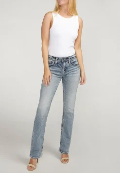Maurices Bootcut Jeans|Bootcut Jeans-Silver Jeans Co.® Suki Curvy Mid Rise Baby Boot Jean