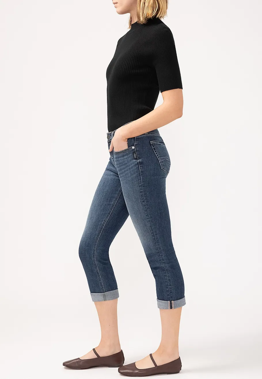 Maurices Crops & Capris|Crops & Capris-Silver Jeans Co.® Suki Curvy Mid Rise Luxe Stretch Capri