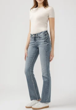 Maurices Bootcut Jeans|Bootcut Jeans-Silver Jeans Co.® Suki Curvy Mid Rise Thick Stitch Slim Boot Jean