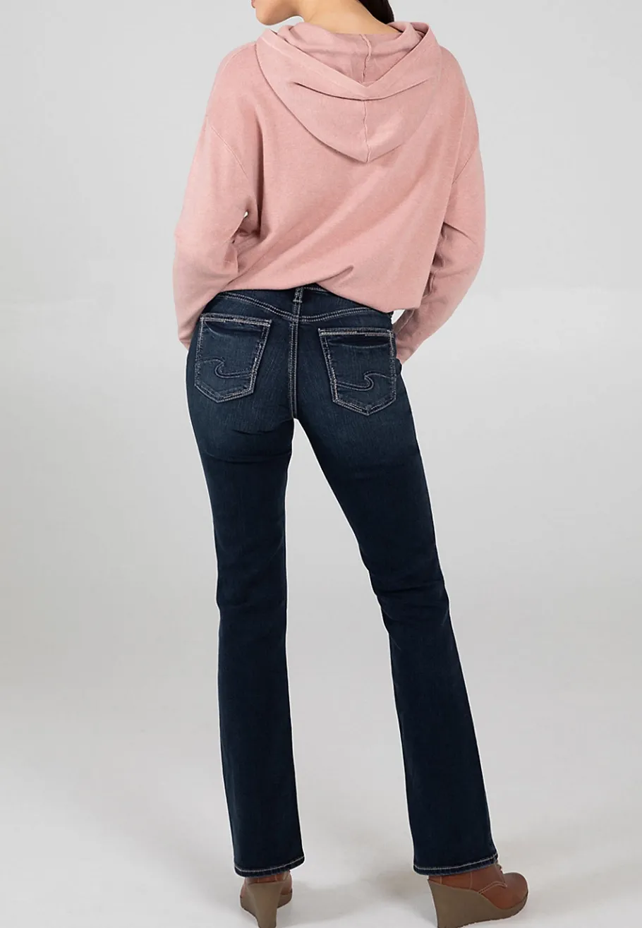 Maurices Bootcut Jeans|Curvy Fit-Silver Jeans Co.® Suki Curvy Mid Rise Navy Stitch Slim Boot Jean