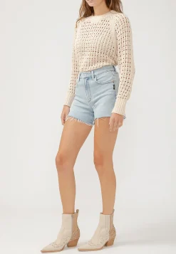 Maurices Shorts|Jean Shorts-Silver Jeans Co.® Sure Thing High Rise Frayed Hem 4.5in Short