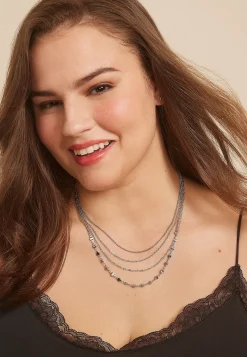 Maurices Necklaces-Multi Chain Layered Necklace
