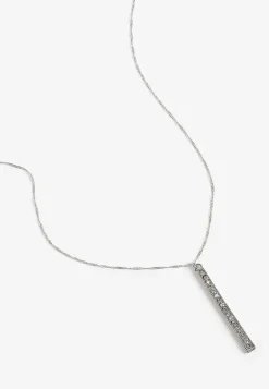 Maurices Necklaces-Rhinestone Bar Pendant Necklace