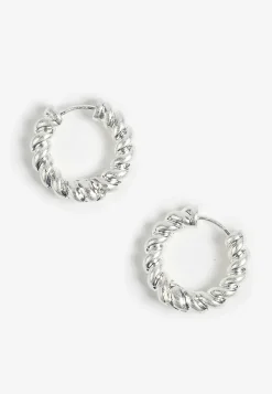 Maurices Earrings-Twisted Huggie Hoop Earrings