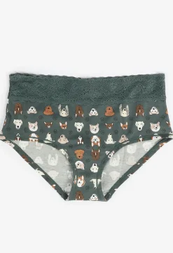Maurices Panties|Panties-Simply Comfy Cotton Dog Print Boybrief Panty
