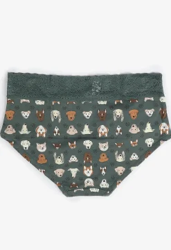 Maurices Panties|Panties-Simply Comfy Cotton Dog Print Boybrief Panty