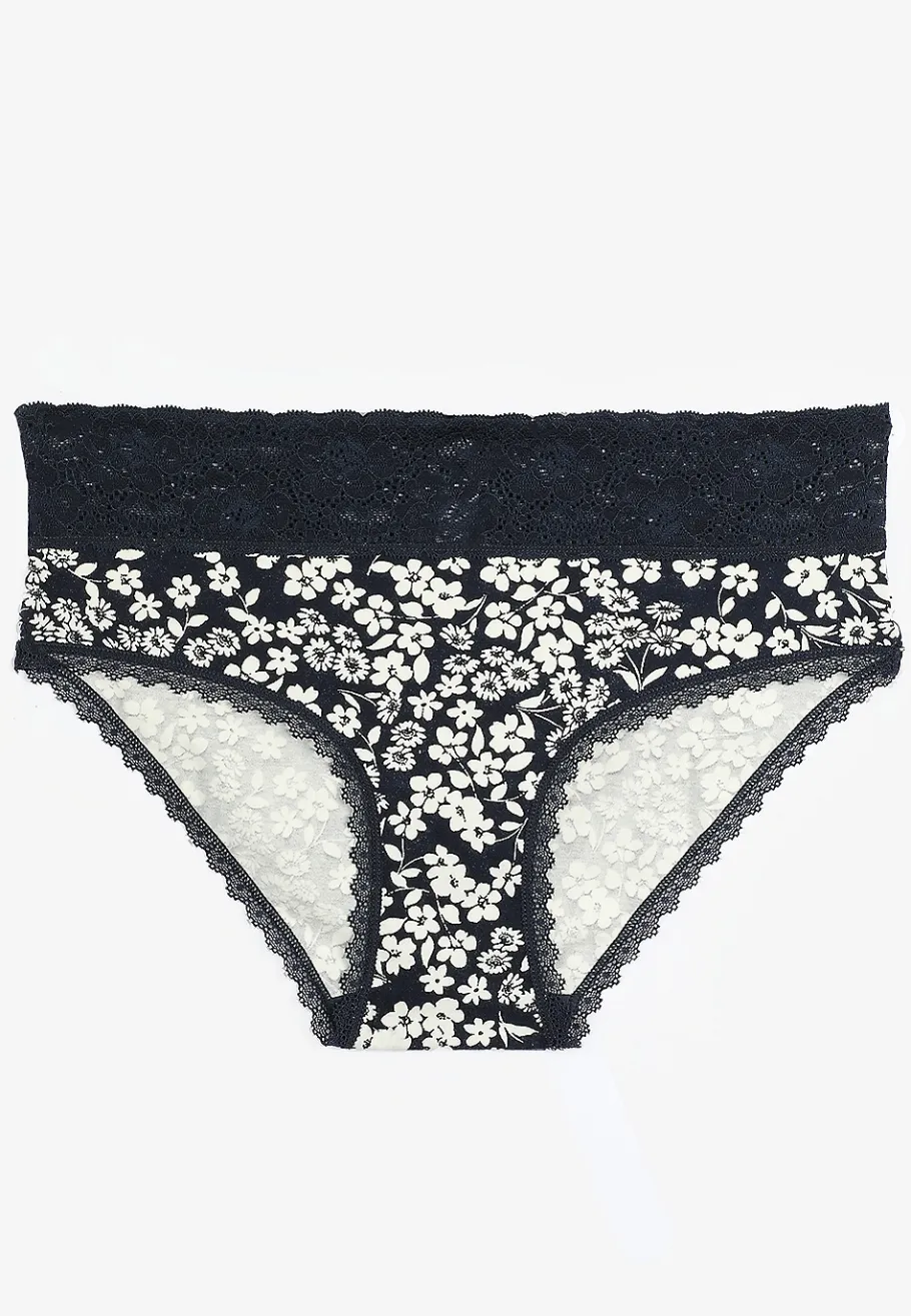 Maurices Panties|Panties-Simply Comfy Cotton Floral Hipster Panty