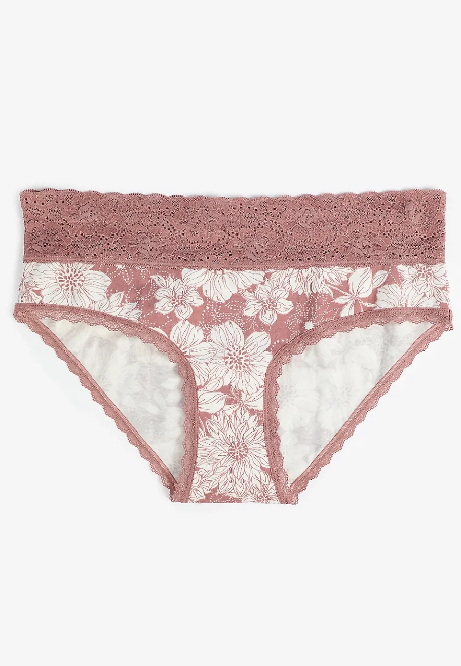 Maurices Panties|Panties-Simply Comfy Cotton Floral Hipster Panty