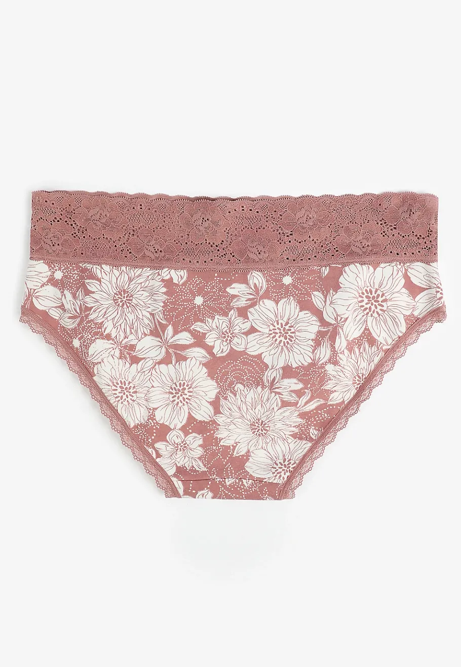 Maurices Panties|Panties-Simply Comfy Cotton Floral Hipster Panty