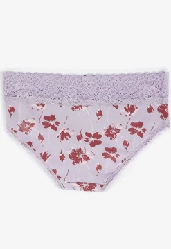Maurices Panties|Panties-Simply Comfy Cotton Floral Hipster Panty