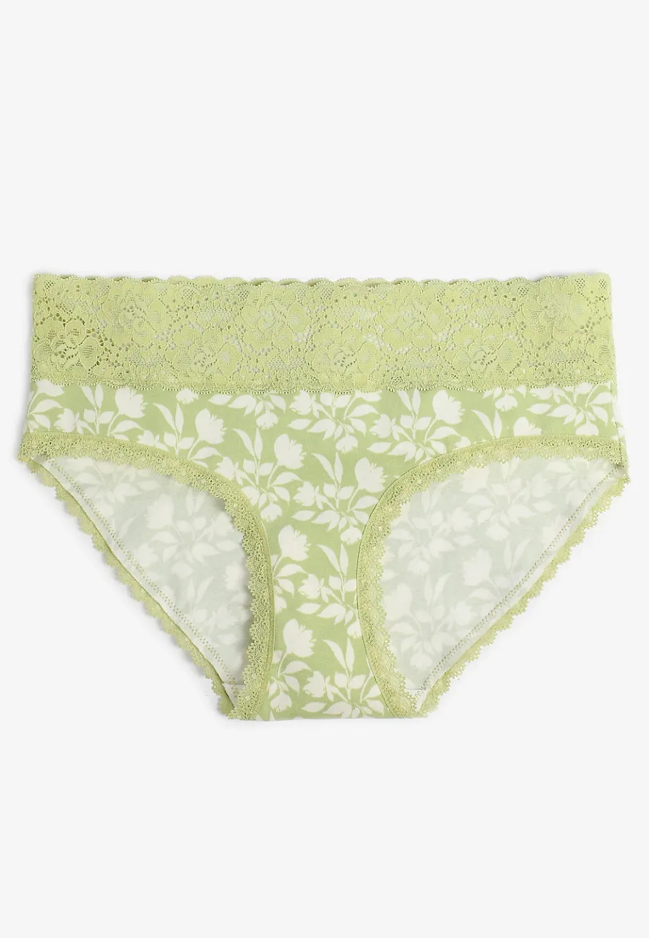Maurices Panties|Panties-Simply Comfy Cotton Floral Hipster Panty