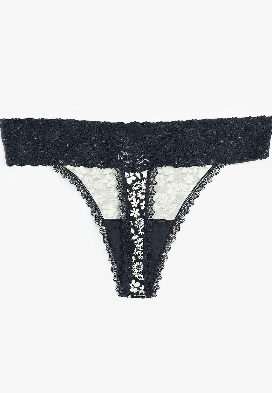 Maurices Panties|Panties-Simply Comfy Cotton Floral Thong Panty
