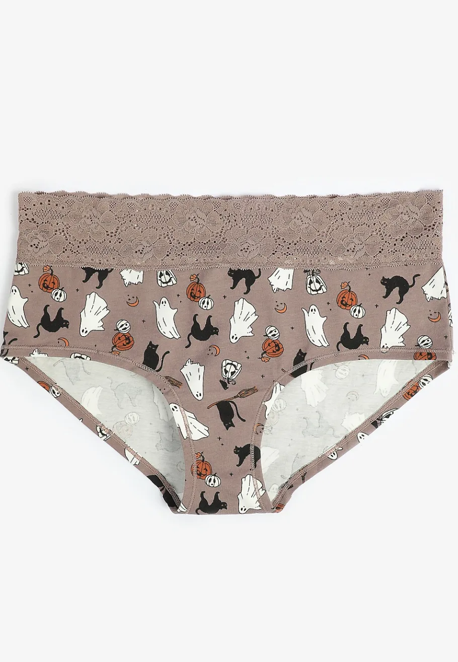 Maurices Panties|Panties-Simply Comfy Cotton Halloween Icons Boybrief Panty