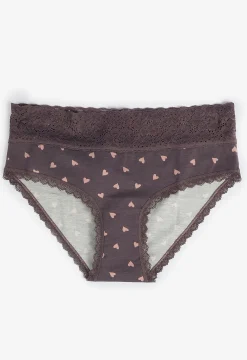 Maurices Panties|Panties-Simply Comfy Cotton Heart Print Hipster Panty