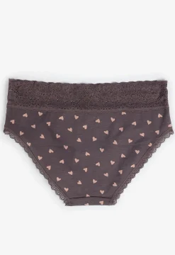 Maurices Panties|Panties-Simply Comfy Cotton Heart Print Hipster Panty