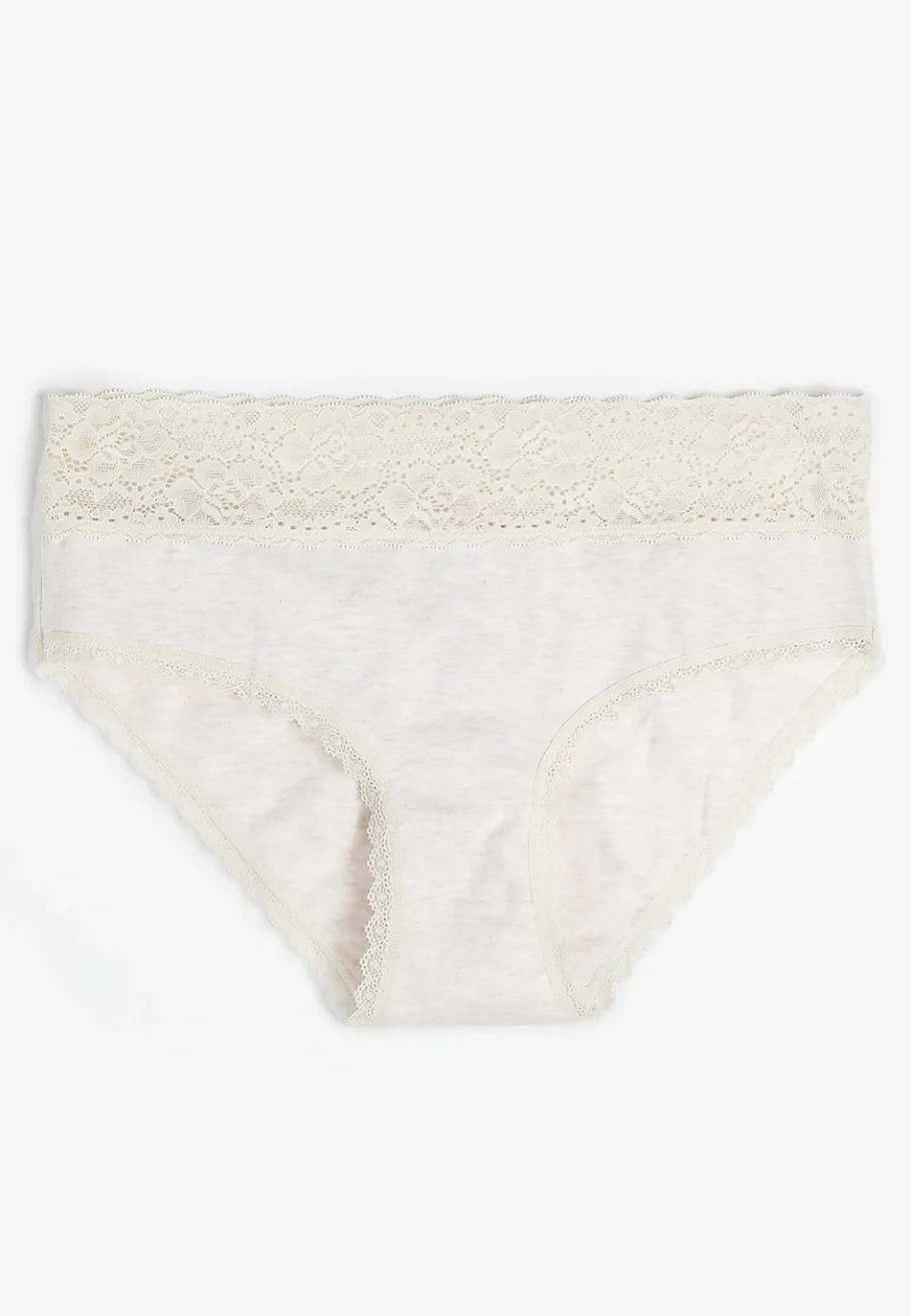 Maurices Panties|Panties-Simply Comfy Cotton Heathered Hipster Panty