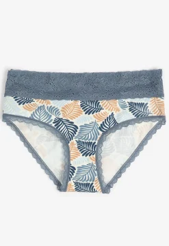 Maurices Panties|Panties-Simply Comfy Cotton Leaf Print Hipster Panty