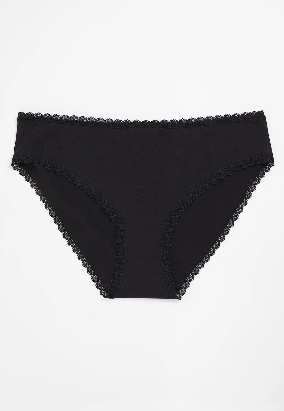 Maurices Panties|Panties-Simply Comfy Lace Trim Cotton Bikini Panty
