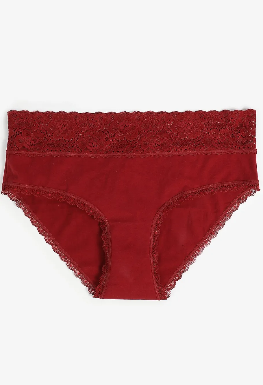 Maurices Panties|Panties-Simply Comfy Lace Trim Cotton Hipster Panty