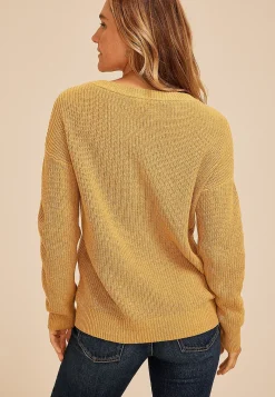 Maurices Sweaters Cardigans & Kimonos-Slouchy Henley Sweater