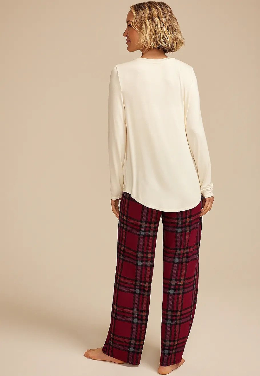 Maurices Pajamas|Pajamas-Slow Mornings Coffee Graphic Tee And Wide Leg Pajama Set